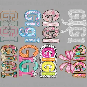 Gigi Colorful - 30x24 - PREMADE GANG SHEET