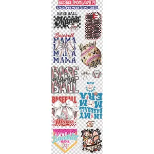 Baseball Mama Premade 22x60 Gang Sheet DTF Heat Transfer