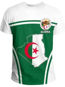 Men's Youth Football Shirt, Geometric Pattern Design, Hungarian New Style Jersey, Breathable Lightweight, Casual Sportswear, Sports Top