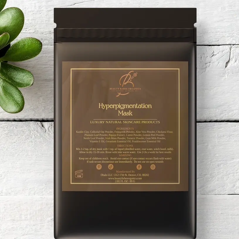 Hyperpigmentation Face Mask, Clay Mask, brightening, All Skin Types All Skin Types