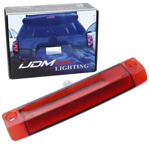 iJDMTOY JDM Red Lens 9-LED 3rd Brake Light Assy For Toyota 4Runner Highlander Prius Sienna etc., Rear Center Roof High Mount LED Third Brake w/Strobe Flash Braking Feature
