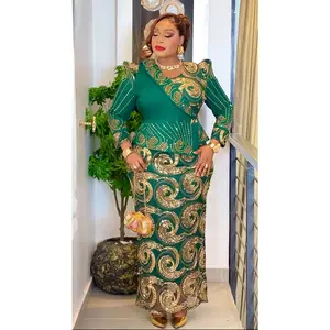 Green Sequin Embellished Peplum Maxi Dress: Wedding Guest Outfit Mother of The Bride Attire Birthday Party Cocktail Anniversary