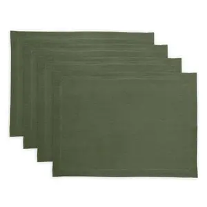 Diana Medium Weight Placemats, Set of 4 Table Green