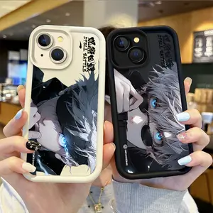 Jujutsu Kaisen Satoru Gojo Anime Phone Case for iPhone 17 16 15 14 13 12 11 Pro Max  Silicone Cover Shockproof Protection Anti-Drop Protective Protector Shell Cover