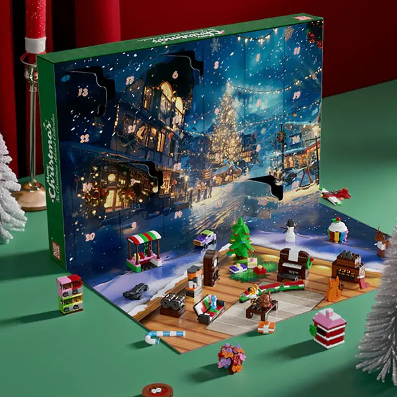 BrickLORE](SHIP FREE)Christmas Advent Calendar Blind Box Christmas