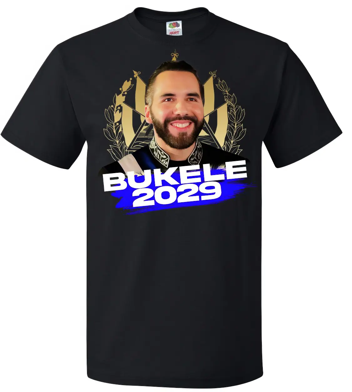 Bukele 2029 T-Shirt – Black & Gold Edition | Limited Presidential Design