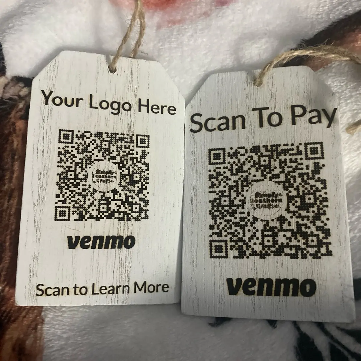 QR code tags for barcode scanning payments