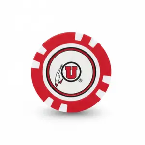 Officially Licensed Utah Utes Poker Chip Ball Marker