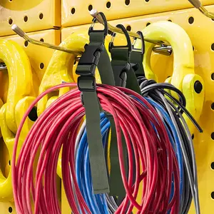 Adjustable Extension Cord Organizer, Durable Polypropylene Cable Ties, Studio and Garage Storage, Tool Belt Accessories