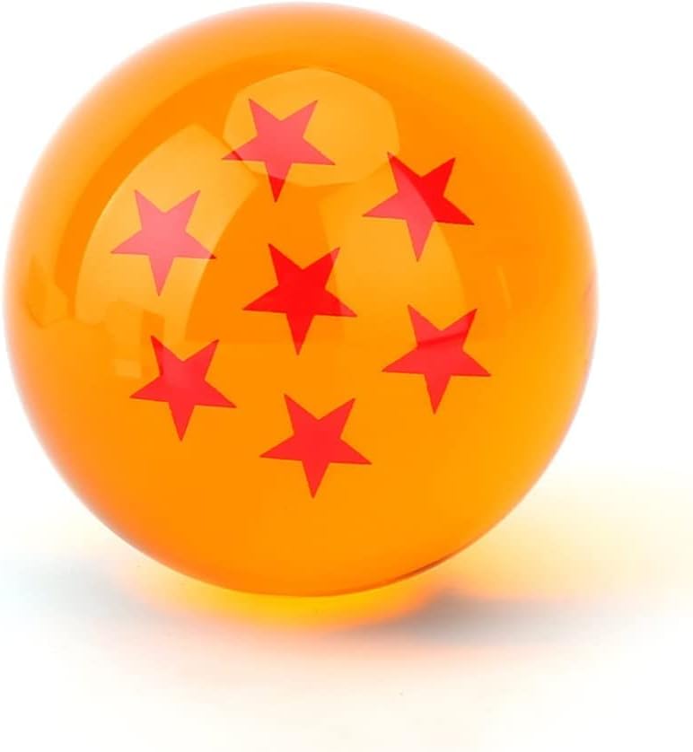 New 7pcs Dragon-pearl 75MM/2.95Inches Large Crystal Acrylic Resin Glass Ball with Gift Box Dragon Transparent Play Balls