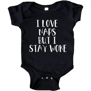 I Love Naps But I Stay Woke Baby Bodysuit Infant Clothes Creeper