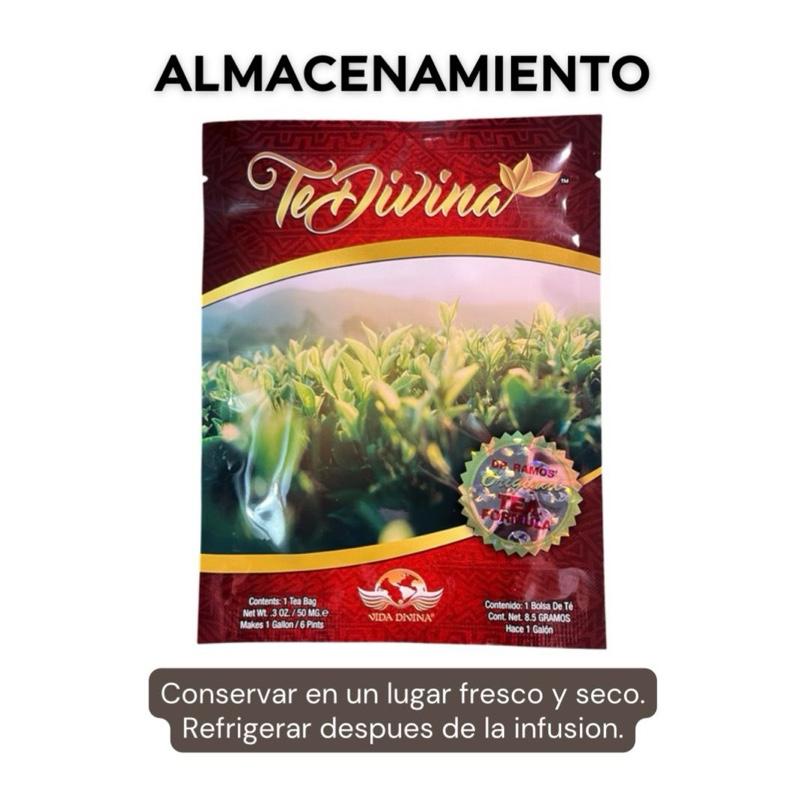Te Divina Original Buy 4 Get 2 Free Herbal Tea Fruit Beverage 1 Sachet Caffeine-Free with Reishi & Chaga for Detoxification & Digestive Health - Drink Natural