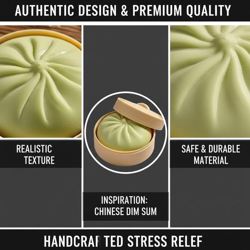 4 Pcs Dumpling Squishy Toy - Giant Glitter Squishy Dumpling Sensory Squeeze Toys, Cute Fidget Toys for Stress Relief, Large Rainbow Dumplings Squishies Toys for Adults & Kids