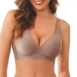 Wireless Bras Full Coverage Seamless Comfort Colors Tshirt Bras for Women No Underwire with Padded