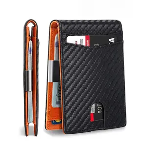 12 Card Slots Men's Wallet – RFID Blocking Money Clip,12 card men's wallet, rfid money clip wallet, slim dollar clip card holder, tiktok rfid wallet, leather card bag men