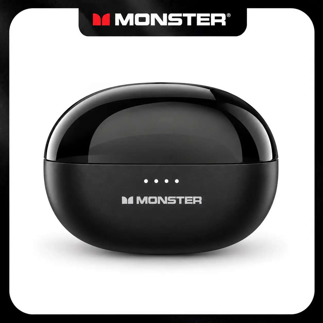 Monster TWS Bluetooth 6.0 Wireless Earbuds - 13mm Driver Audio Headphones, Immersive Spatial Sound, 0.06s Low Latency, Game/Music Modes, Touch Control, 5H Playtime, 16H Chargeable Case, Sync, Mobile Connection for Gaming & Daily Use