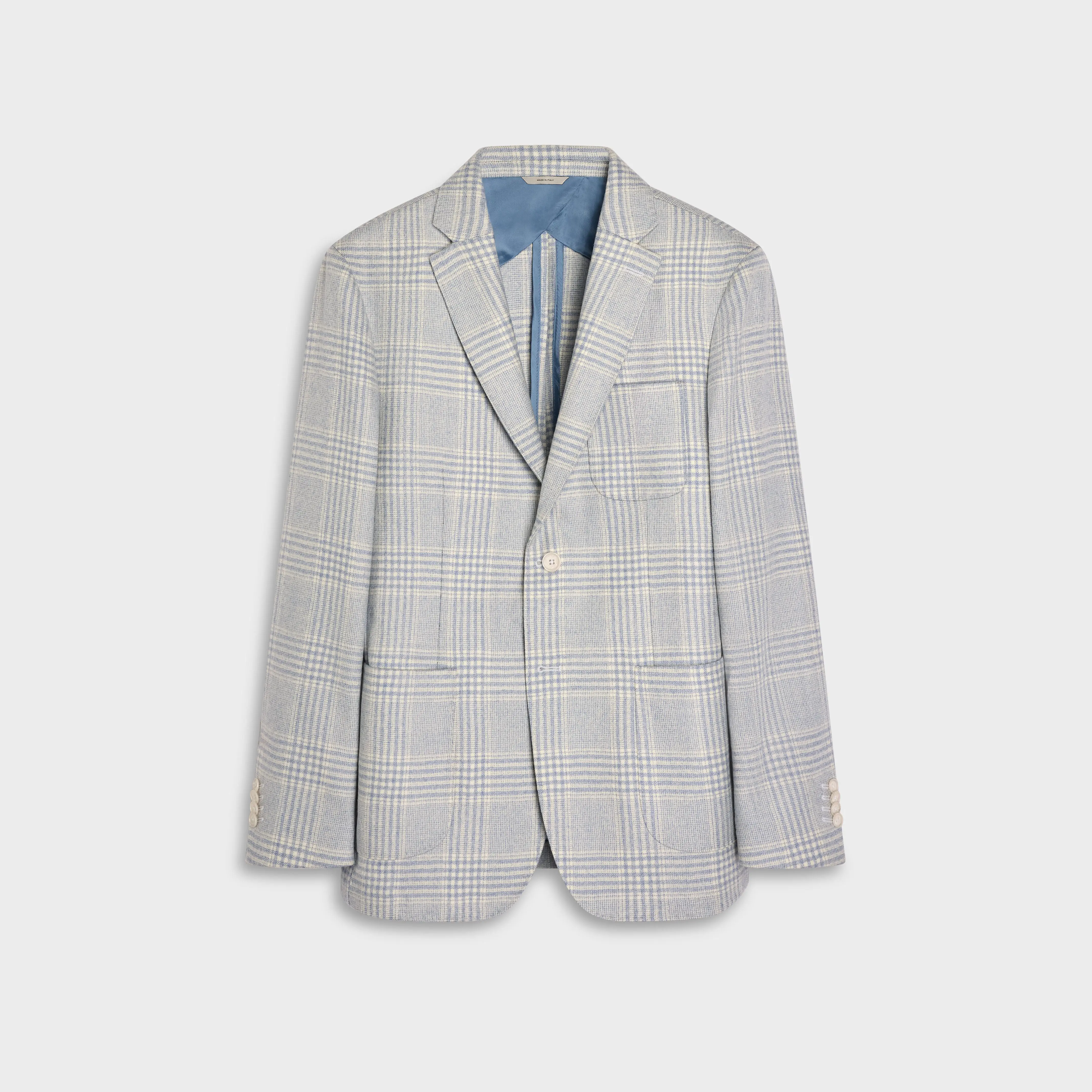 Plaid Wool Blazer