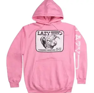 Lazy J Ranch Willow Cattle Headquarters Hoodie, Western Ranch Logo Pullover Hoodie, Cowboy Rodeo Country Apparel, Unisex Casual Western Wear 6AZC9