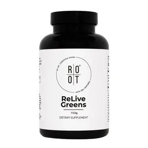 ROOT ReLive Greens Ketosis Creation- 153g Organic Superfood Blend with Prebiotics & Probiotics for Immune Support  - Dietary Supplement