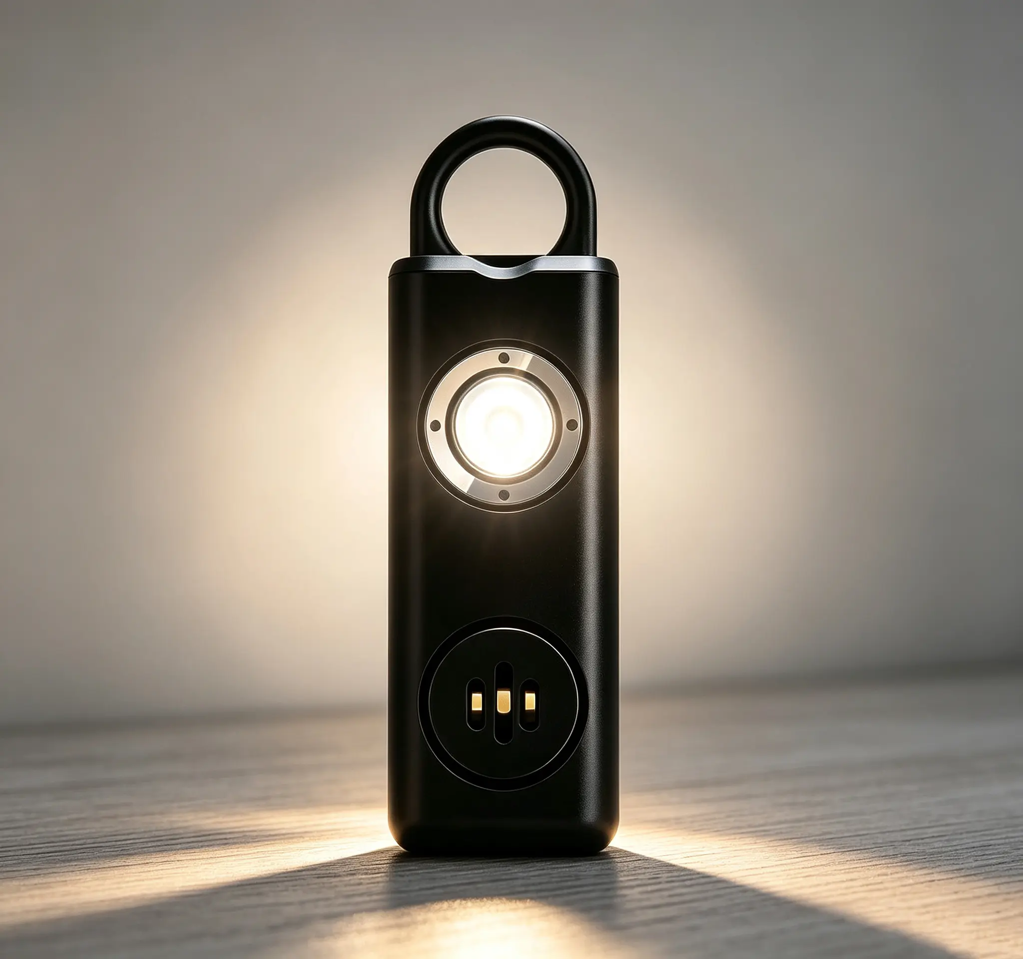 Carry-On 130dB Emergency SOS Alarm Keychain, Dual Strobe Light, Personal Safety Self-Defense Tool with Included Keyring for Outdoor, Daily Use