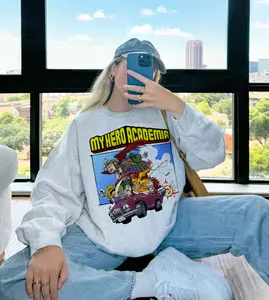 Legends Anime MHA Vintage Graphic Shirt My Hero Anime Manga Sweatshirt Hoodie Anime Fan Gifts