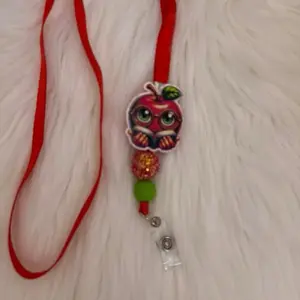 Apple badge reel lanyard