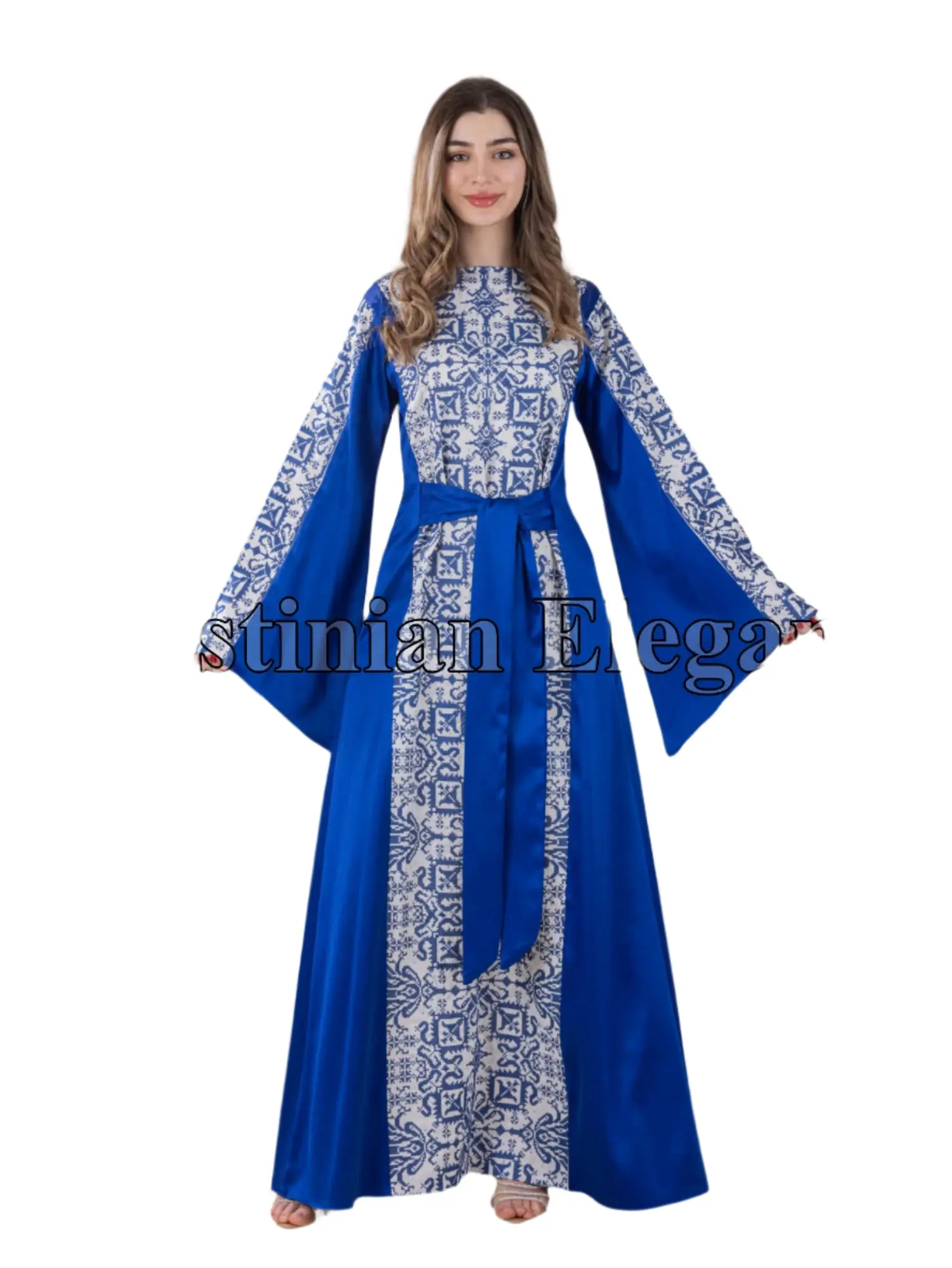 Modern Zahra Embroidered Dress | Modest Palestinian Thobe