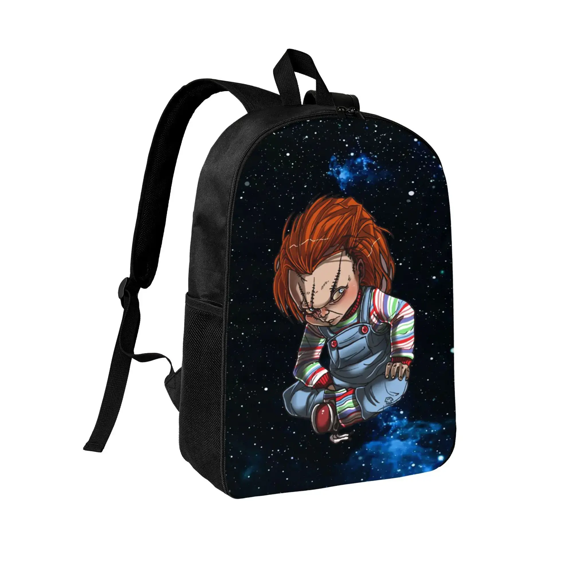 17-In Chucky Cartoon Print Lightweight Casual Backpacks - School Bookbag, Sports Rucksack for Daytime Daily Use, Daytime Use