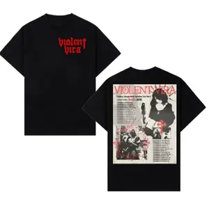 Violent Vira “Chasing Ghosts” Tour 2025 T-Shirt, Gothic Vintage Band Tee, Soft Cotton Unisex Fit for Alternative & Rock Fans, Concert Merch Gift
