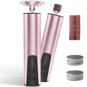 Multifunctional Foot File, Portable Electric Callus Remover (adjustable Speed), 2-In-1 Pedicure Tool with Sandpaper Discs & Drill Bit, Callus Remover Feet, Pedicure Kit