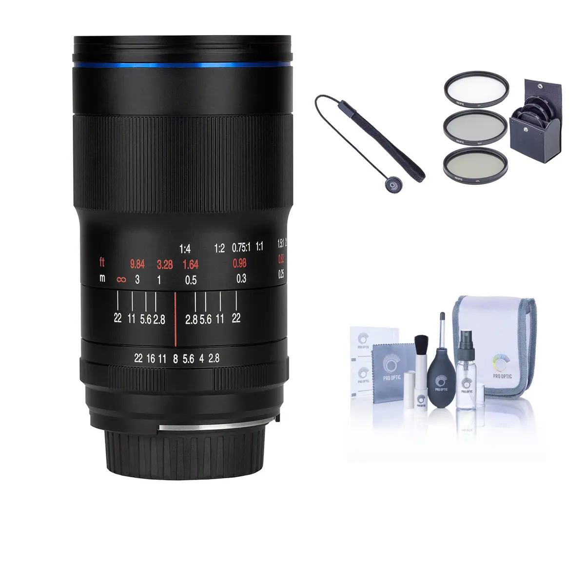 Venus Laowa 100mm f/2.8 2X Ultra Macro APO High Sharpness Camera Lens for L Mount, Bundled with ProOptic 67mm Crystal Filter Kit, Cleaning Kit, Lens Cap Tether for Photography Gear