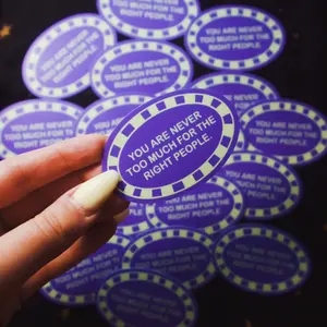 Mental Health Too Much Sticker