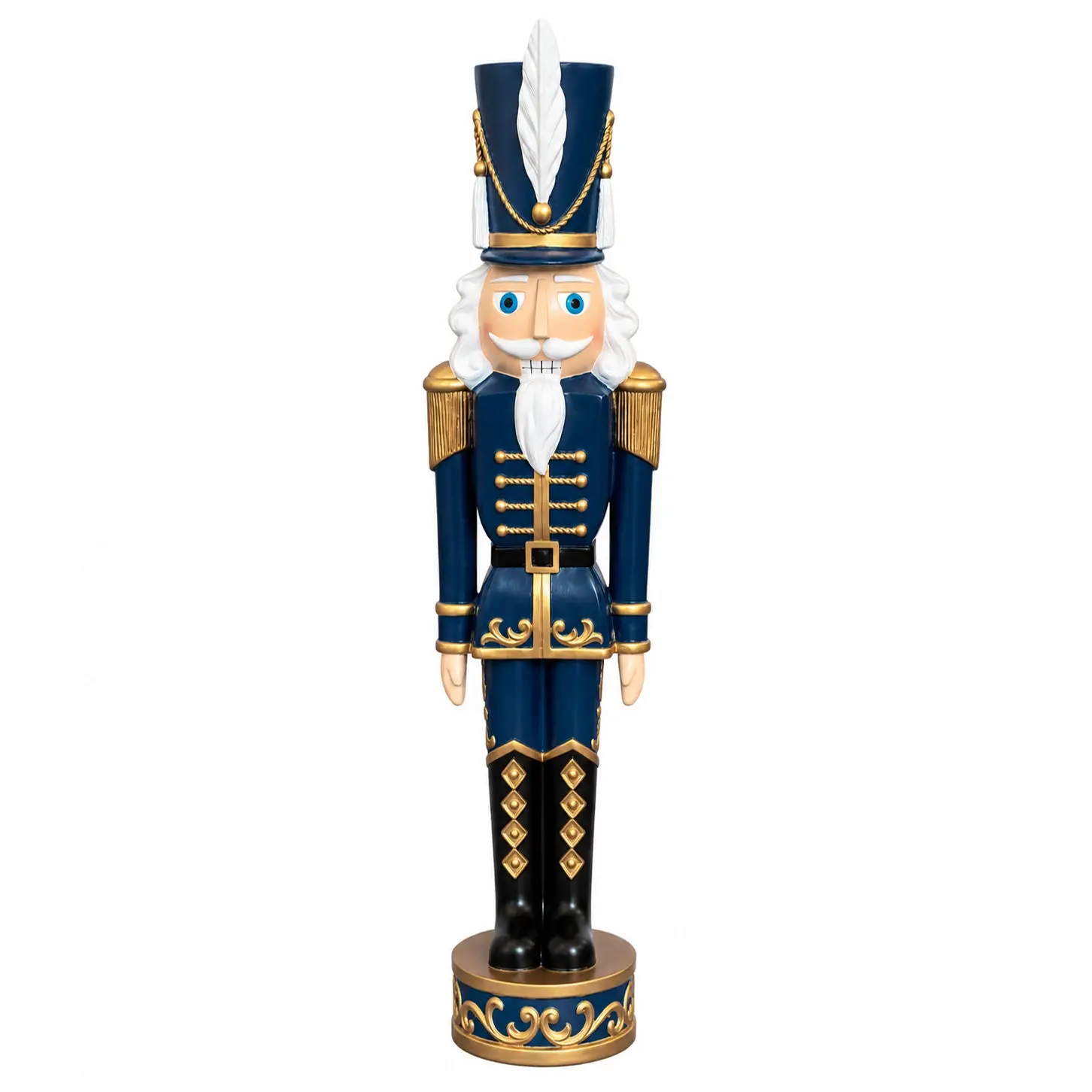 37 Inch Decorative Christmas Nutcracker -  Blue and Gold