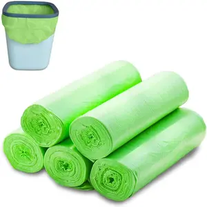 Large Sturdy Plastic Trash Bags 100 Count, 8 Gallon Thickened Handles, 19.7x23.6 Inches, Ideal for Household, Kitchen, Bathroom, Bedroom, Durable Waste Bags