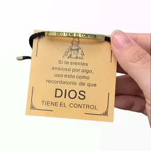 GOD IS IN CONTROL Inspire Bracelet - Simple Inspirational Jewelry with Clear Message for Everyday Wear