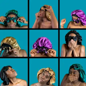 SOLD OUT- Mekhiya Bonnet with Attached Eye Mask (PATENTED) Nonslip