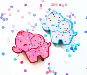 Animal Cookies Kawaii Elephant Soft Enamel Pin