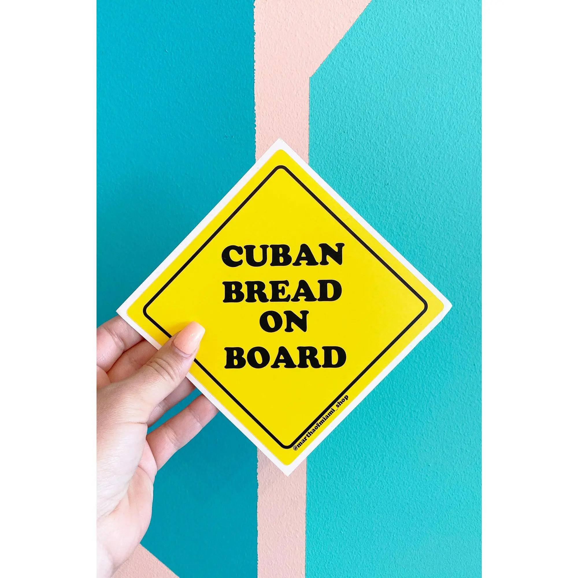 Cuban Bread on Board Sticker