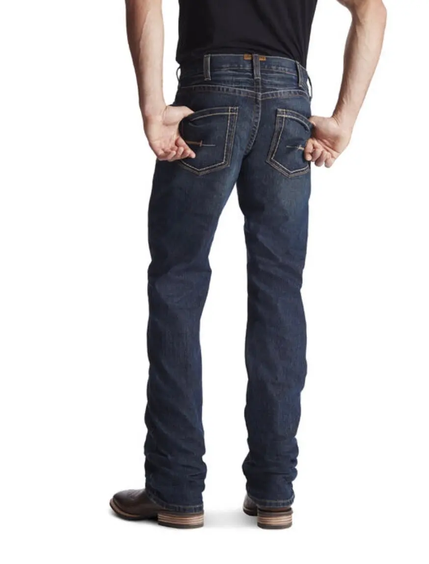 Ariat M5 Rebar Straight Leg Work Jean - Men's Stretch Pants with Fits for Knife and Spandex - Ideal for Streetwear