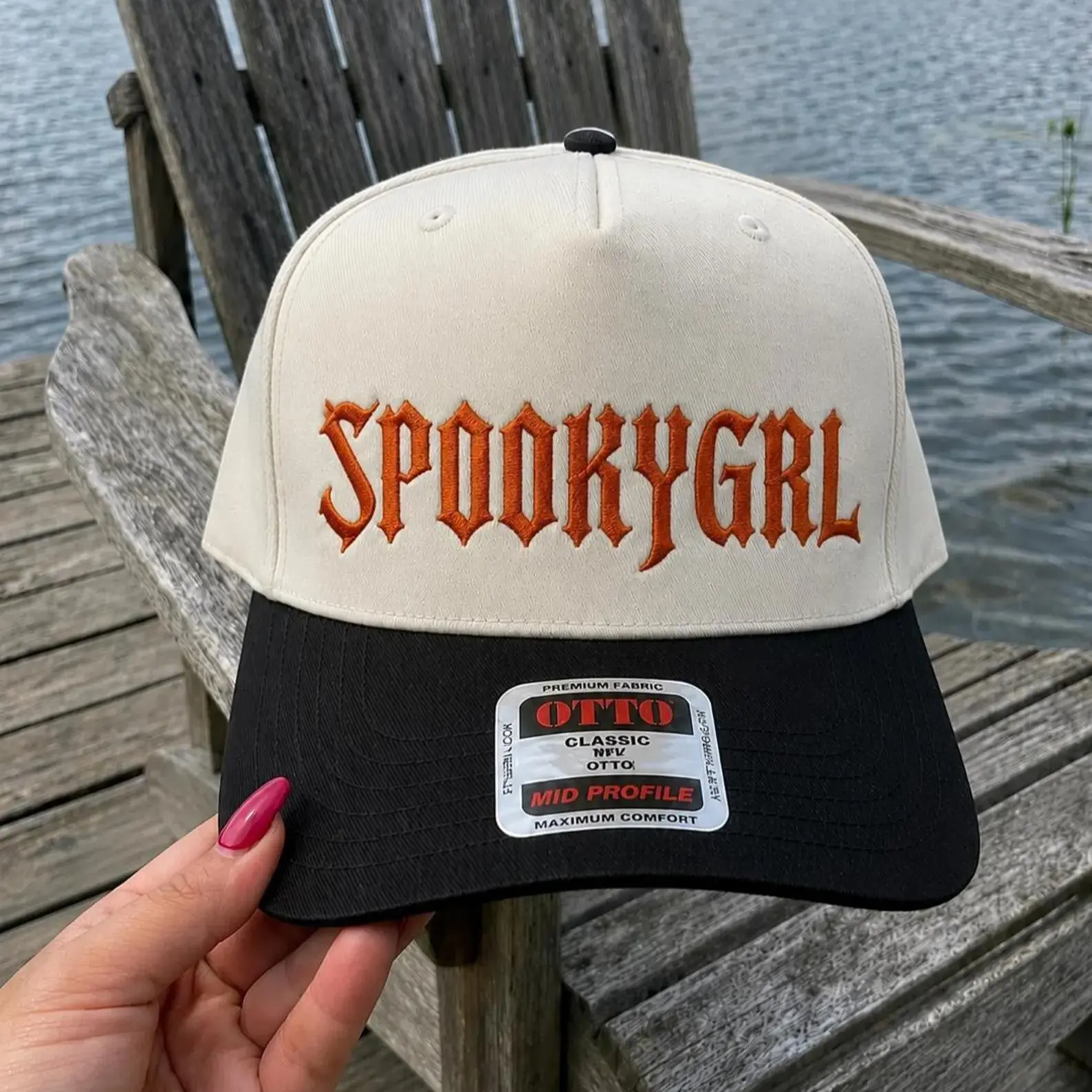 Spookygrl Embroidered Baseball Cap, Funny Halloween Hat, Spooky Season Gift, Gift for Her, Halloween Gift