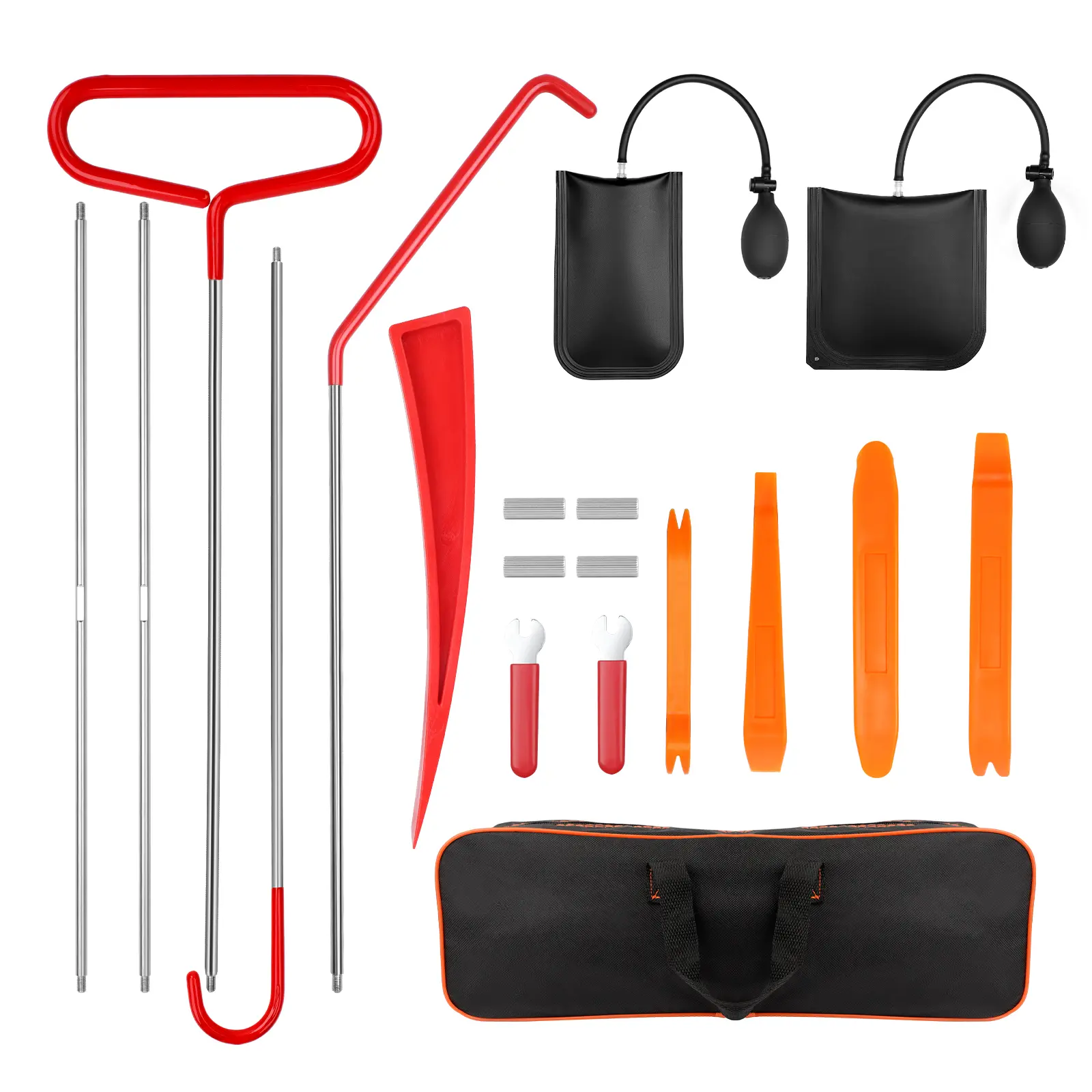 Car Repair Tool Kit Portable Automotive Tool Set With Carrying Bag For Cars & Trucks Professional Emergency Car Tools Door Dent Repair Tool