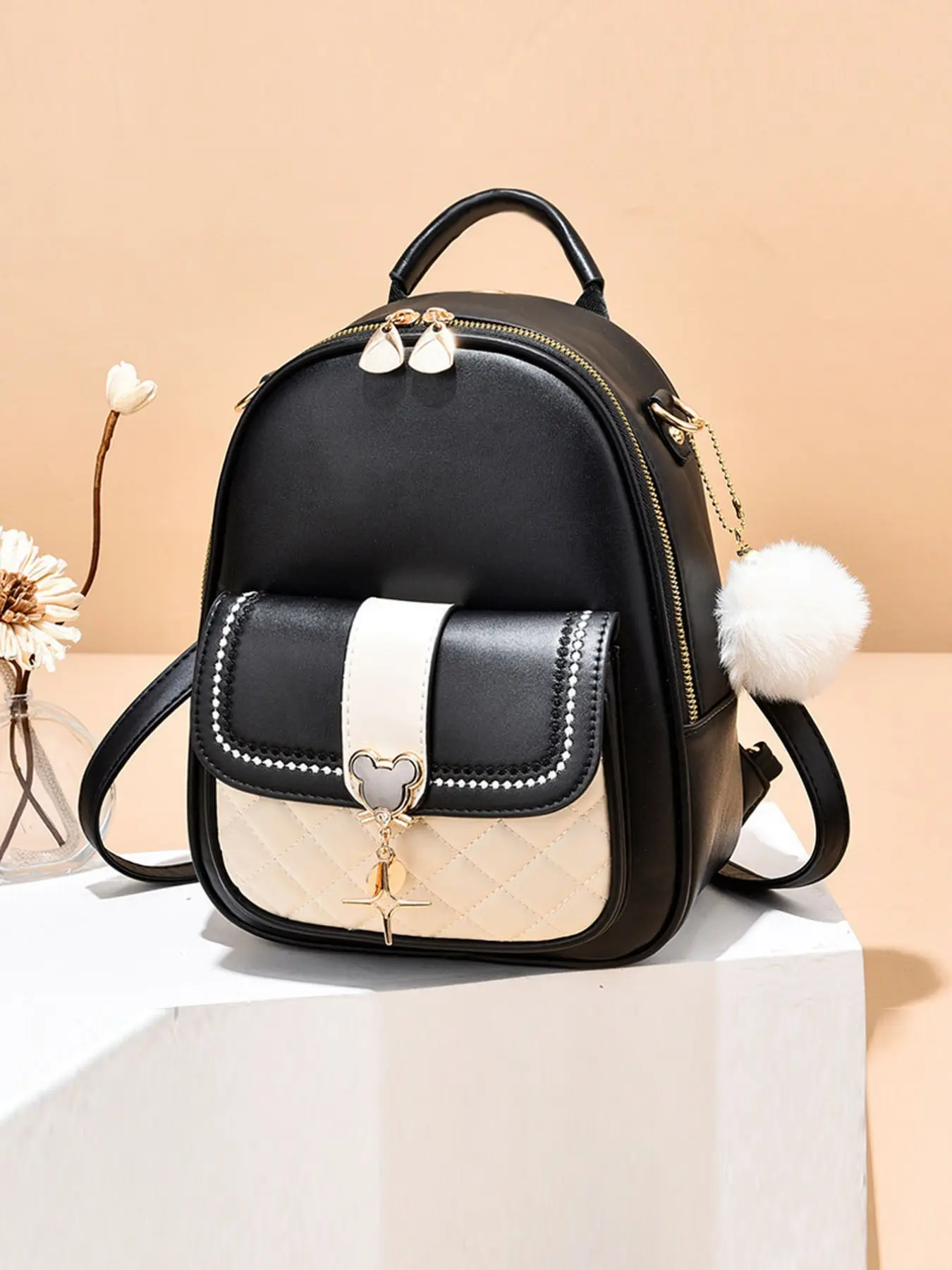 New Elegant Women's Backpack, Classic and Stylish, Durable and Convenient, Large Capacity, Perfect for Travel and Shopping, All Seasons