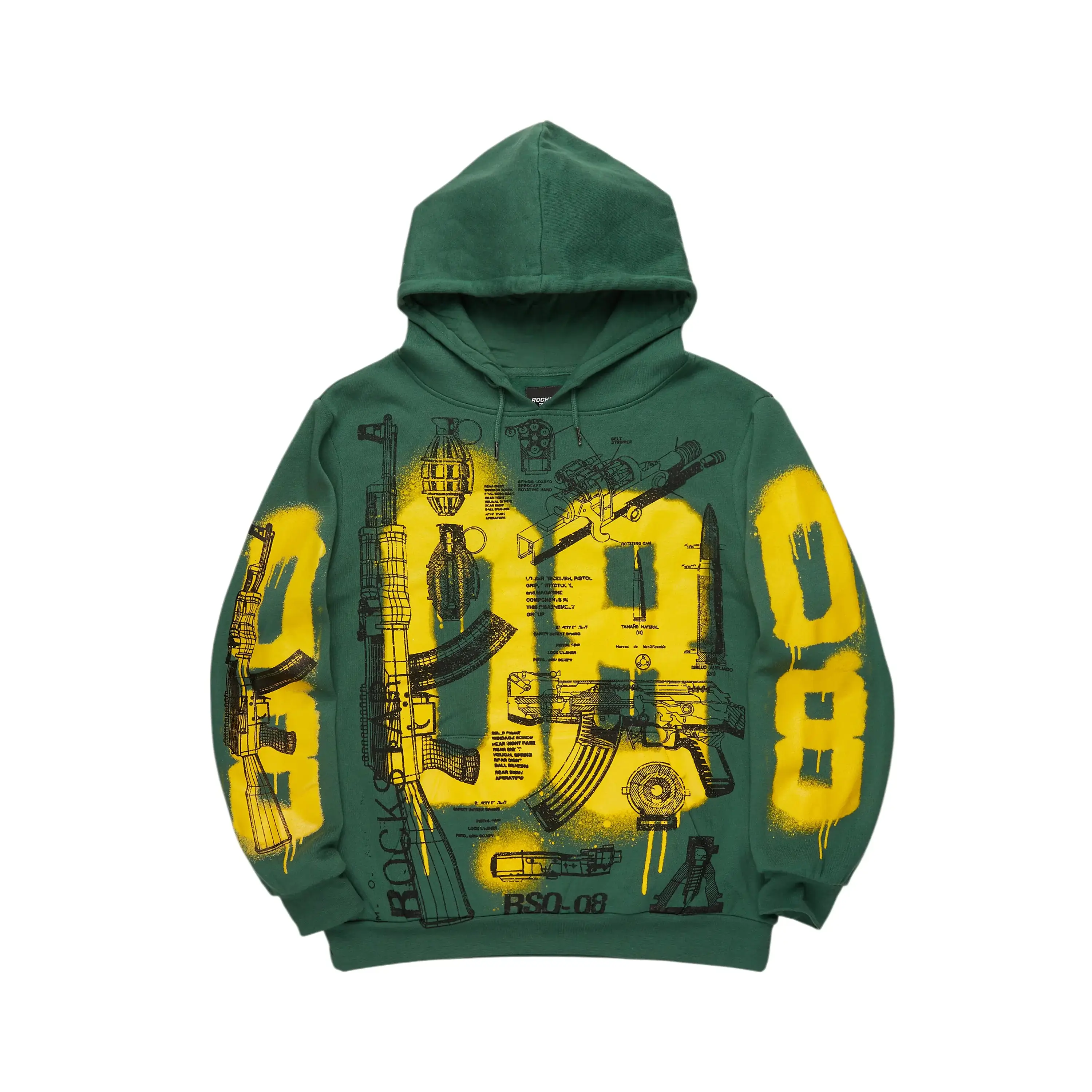 Nesta Green Graphic Hoodie