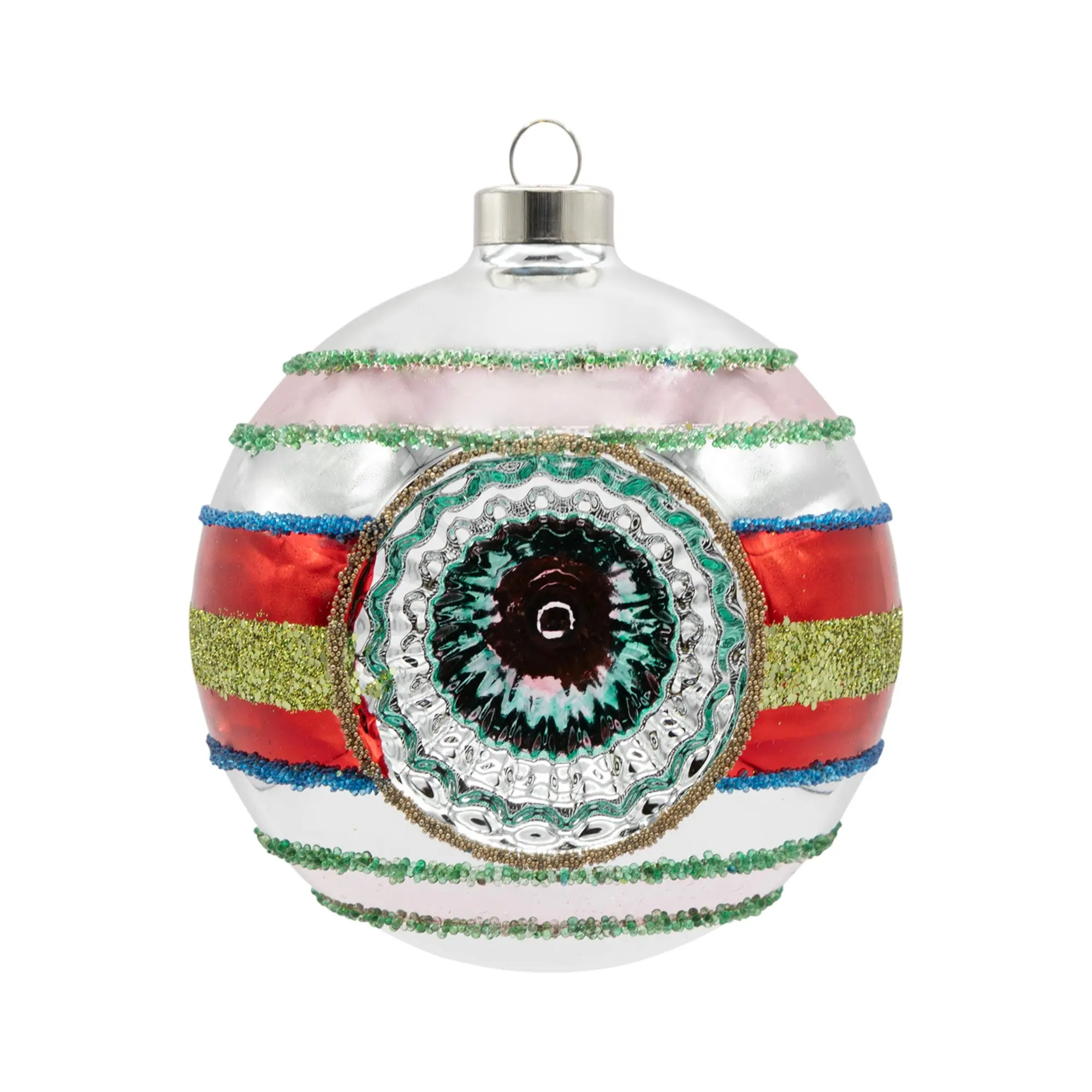 Retro Reflector Round Ornament