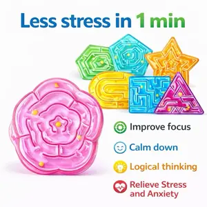 Sensory Squishy Maze Fidget Toy Anxiety Relief  – Anti-Stress Squeeze Tool for Adults & Kids, ADHD Focus Aid, Quiet Gel Calm Down Device Classroom Travel, Adult Office, Worry-Free Play, Fine Motor Skills Game for Toddlers, Easter Gift