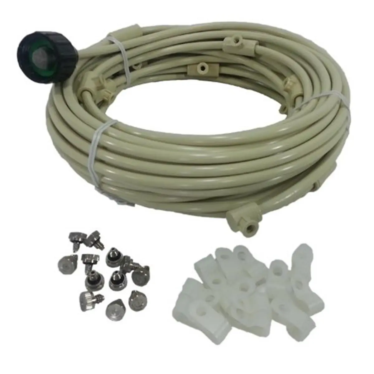 212 MAIN Outdoor Patio Mist Cooling Kit - 36 ft Complete Mist System, 8 Nozzles, UV Tubing, 5-Minute Easy Install for Outdoor Spaces