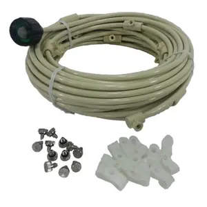 Mist Cooling  Patio Misting Kit Assembly Make Your Own Misting System - 5 Minute Installation, 36 ft. & 8 Nozzles