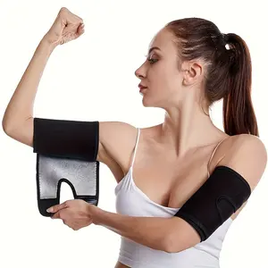 1 Pc Sauna Arm Trimmer for Men & Women, Fat Reducing Arm Shaper & Workout Trainer, Sweat Enhancing Compression Arm Slimming Wraps, Exercise Arm Bands for Arm Sculpting, Toning & Protective Support