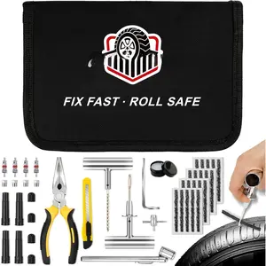 45 count Tire Repair Kit, Tire Plug Kit, Tire Patch Kit Heavy Duty, Flat Tire Plug Repair Kit, Tire Puncture Repair Kit for , , , , SUV, RV, ATV, UTV, Tractor, Trailer