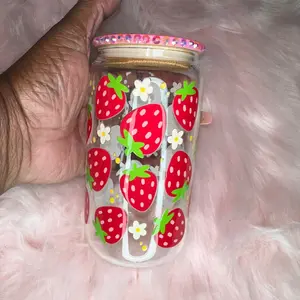 Strawberry Libbey Glass